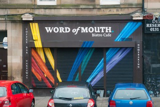 Word of Mouth Facade - Leithlate Shutter Project